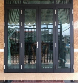 Cửa đi 4 cánh nhôm Xingfa - Minh Tân Window - Công Ty TNHH Kinh Doanh Thương Mại Sản Xuất Minh Tân